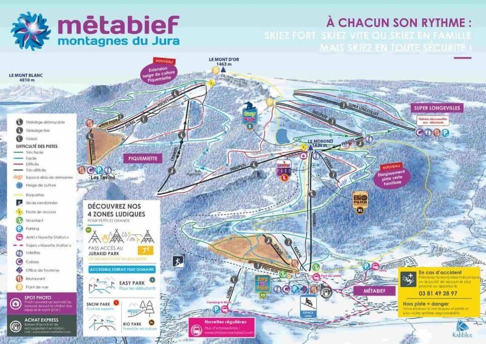 Detente Au Coeur De La Station Métabief 외부 사진
